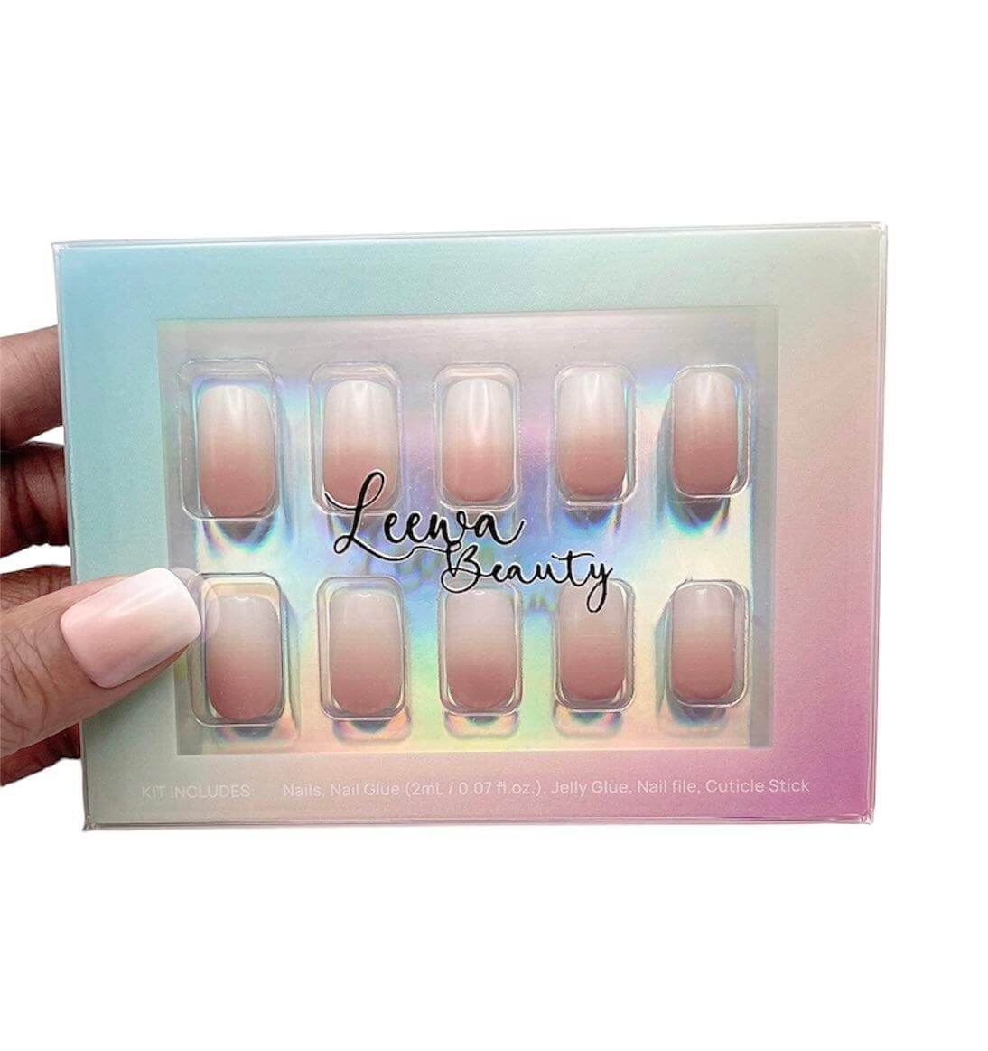 Gradient French Square - Leewa Beauty