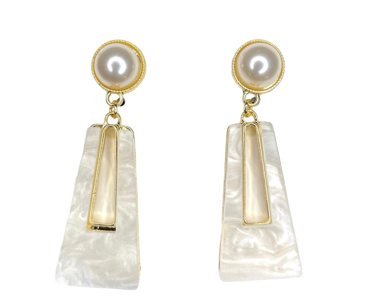 Ivory Pearl Earrings - Leewa Beauty