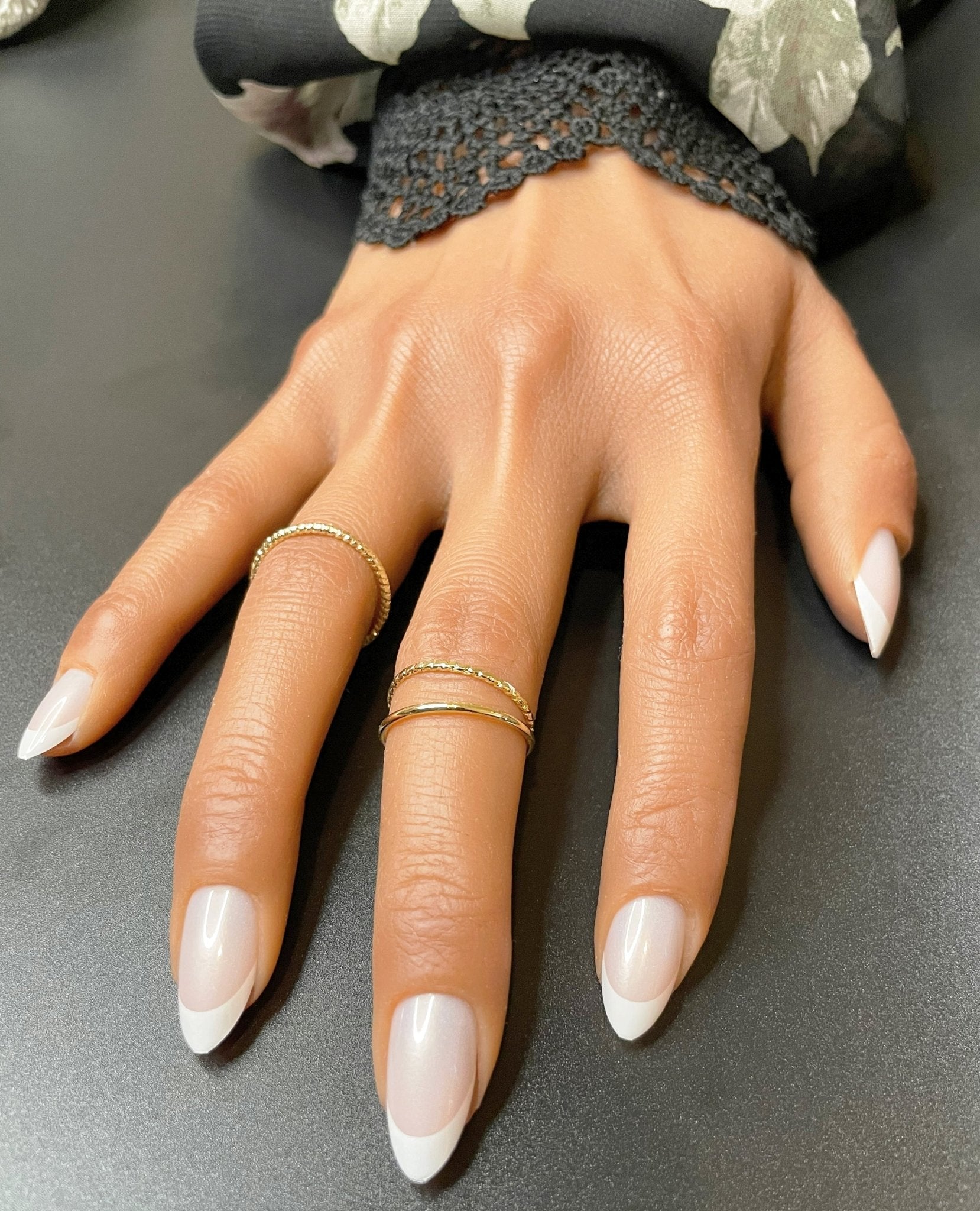 Pearl French Almond - Leewa Beauty
