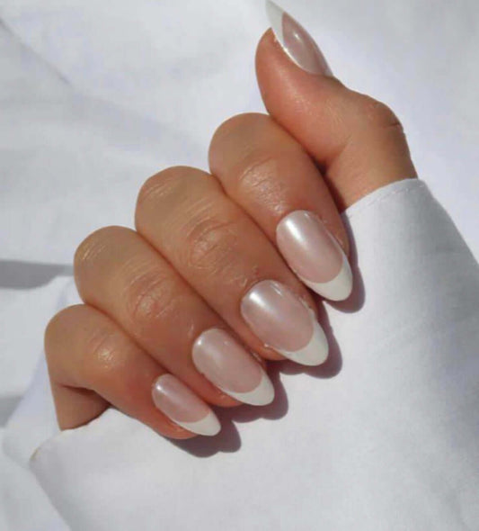 Pearl French Almond - Leewa Beauty