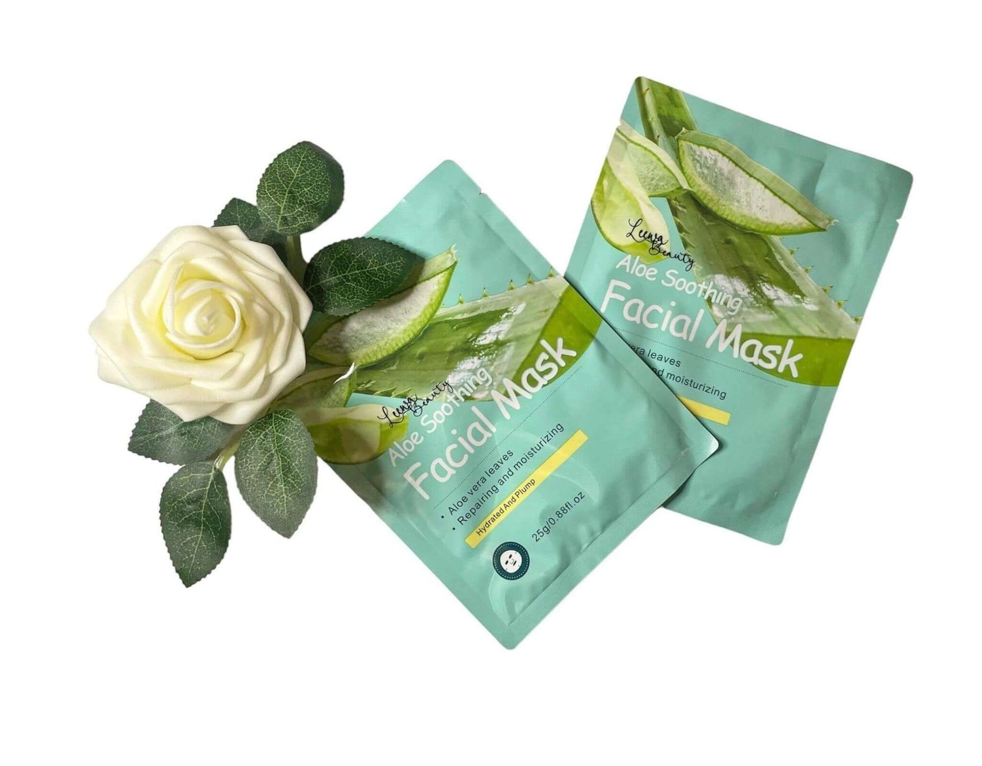 aloe vera plant mask Aloe Vera Facial Masks- Aloe Vera Beauty Sheet Face Mask – Leewa Beauty