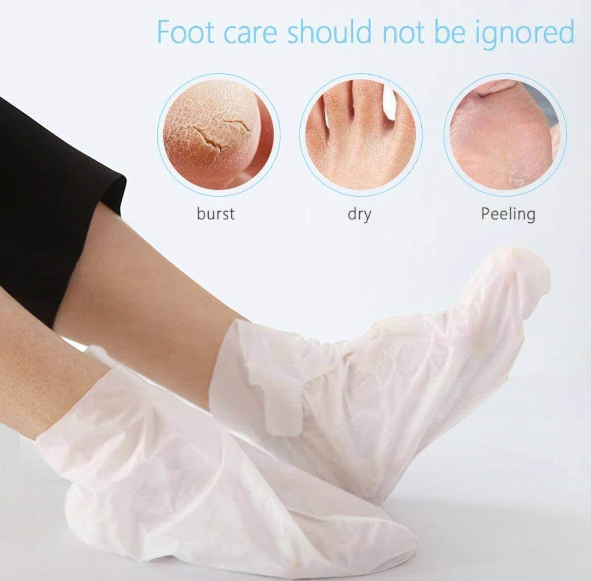 Leewa Beauty Moisturizing Foot Masks (2) - Leewa Beauty foot care should not be ignored